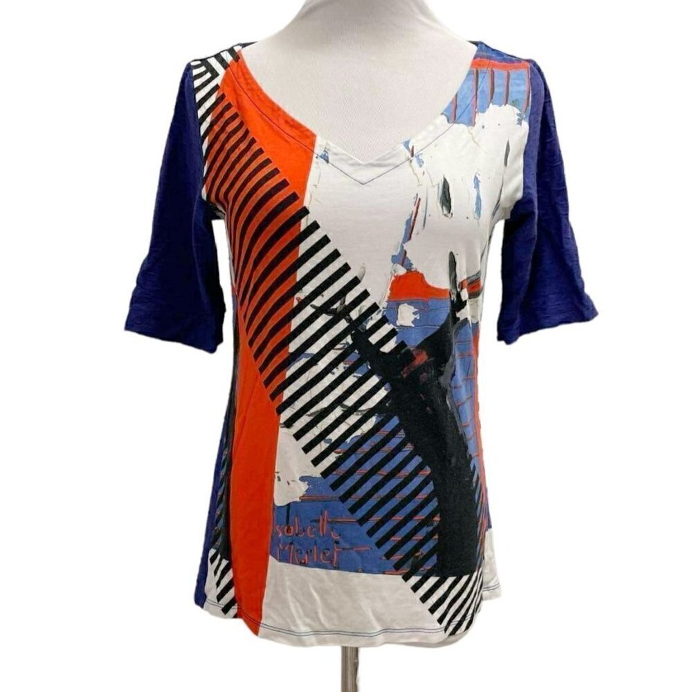 Aventures Des Toiles Size 40  Top Blouse Wearble Art Lagenlook